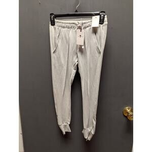 7 for all mankind Dusk Grey Jogger Sweatpants pockets Small drawstring pants NEW